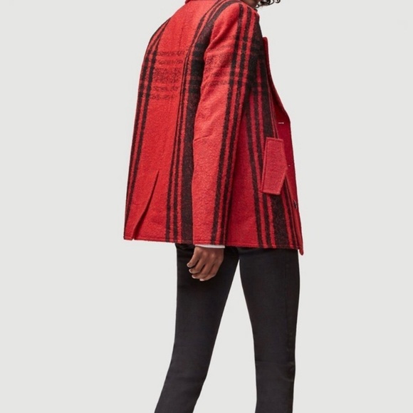 Frame Denim Wool Buffalo Check Peacoat - AS NEW - Picture 2 of 3